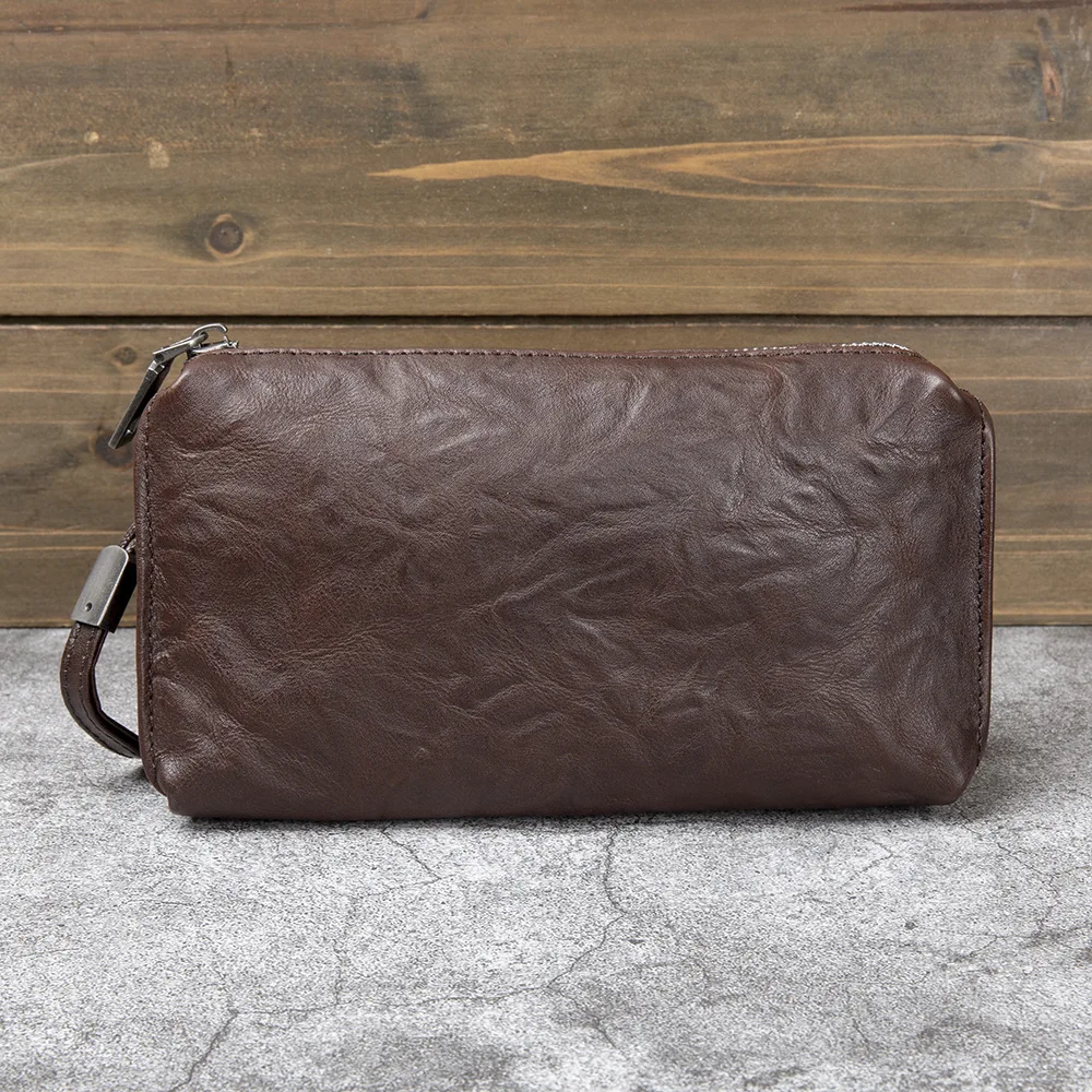 Men Cowhide Clutch Purse Bag M - đánh giá và giá Travel Organizer Men