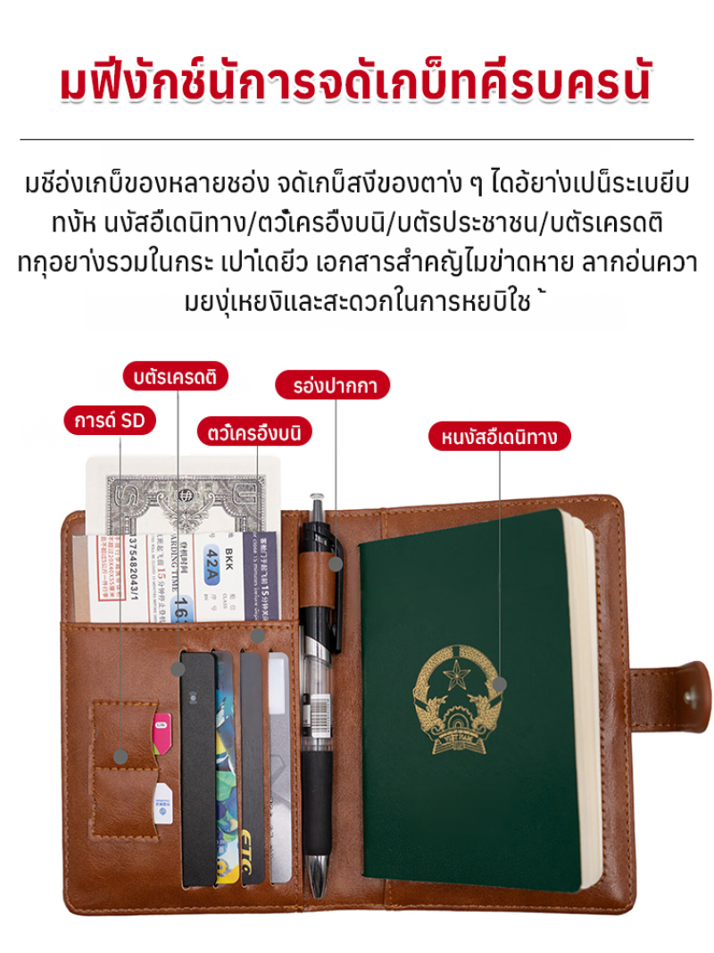 Multifunctional Travel Wallet  - đánh giá và giá Travel Organizer Men