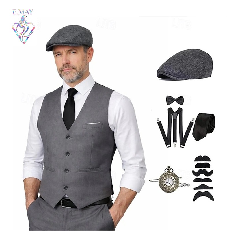 plus size Men 1920s Roaring Ga - đánh giá và giá Men'S Accessories In The 1920S