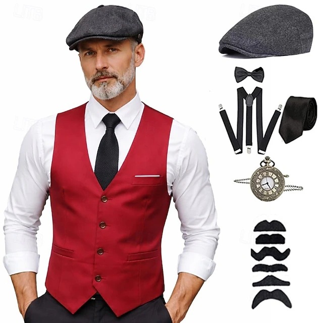plus size Men 1920s Roaring Ga - đánh giá và giá Men'S Accessories In The 1920S