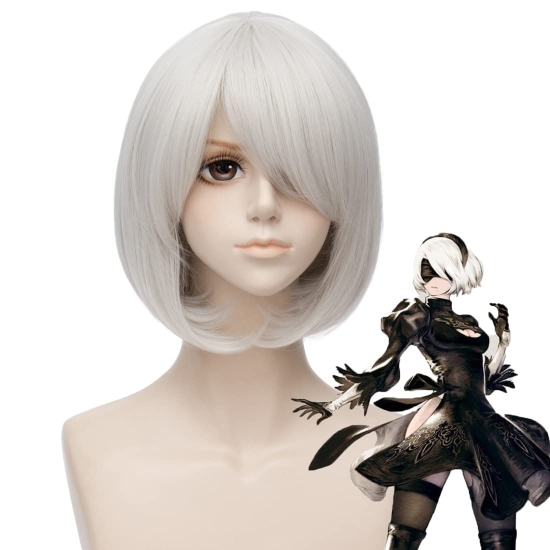 Short Sliver Cosplay Wigs for  - đánh giá và giá Men'S Accessories Types