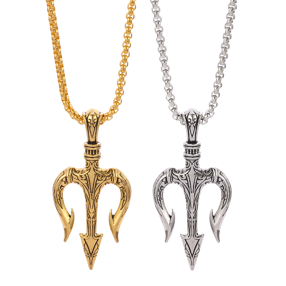 Punk Vintage Neptune Trident P - đánh giá và giá Men Accessories Neck Chain