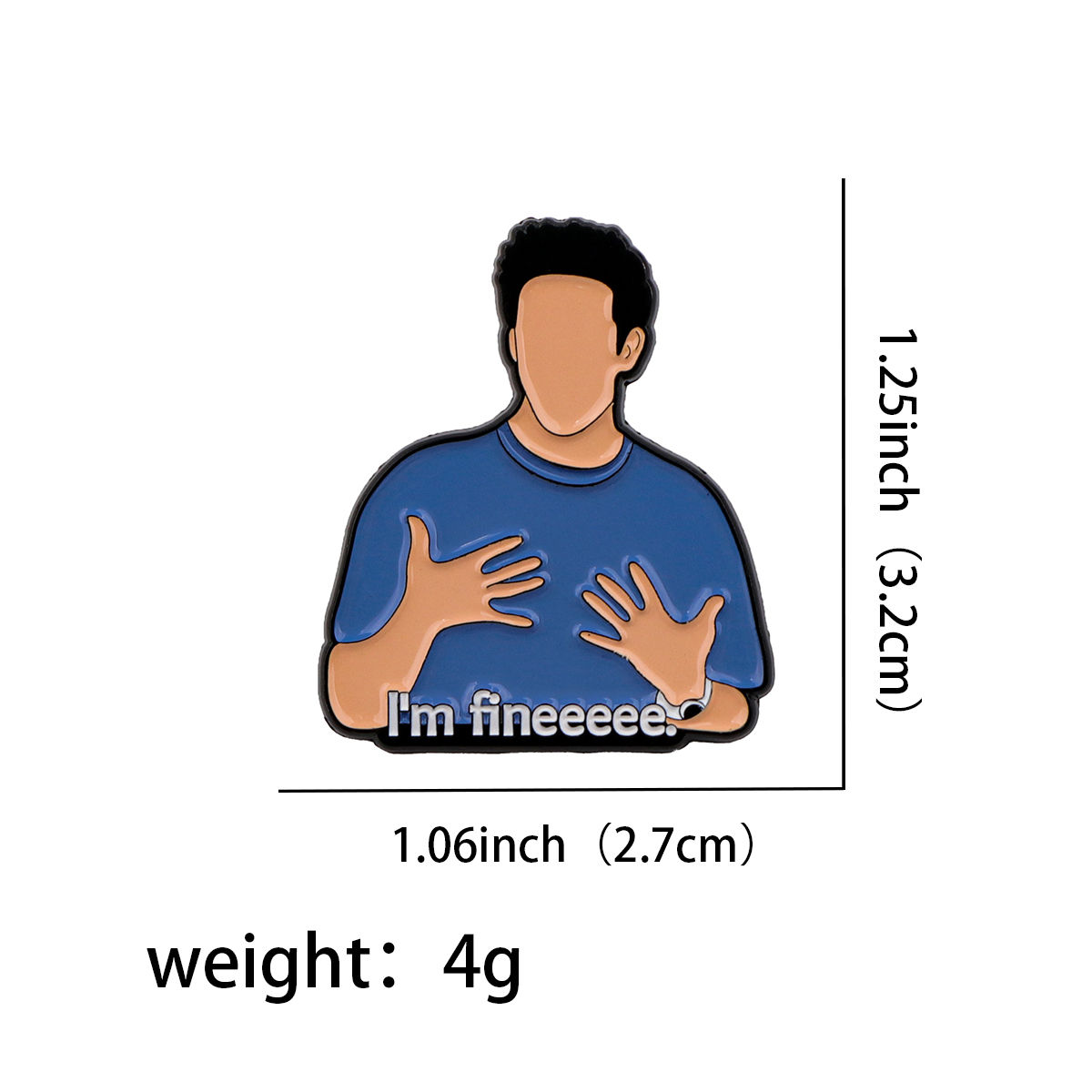 I'm fineeeee Quotations Enamel - đánh giá và giá Men'S Accessories Types
