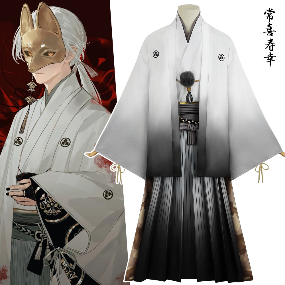 Fox Man Mask Cosplay Anime Hil - đánh giá và giá Men'S Kimono Accessories